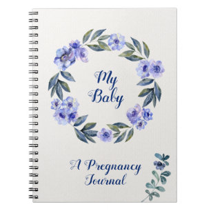 Journal floral personnalisé de grossesse