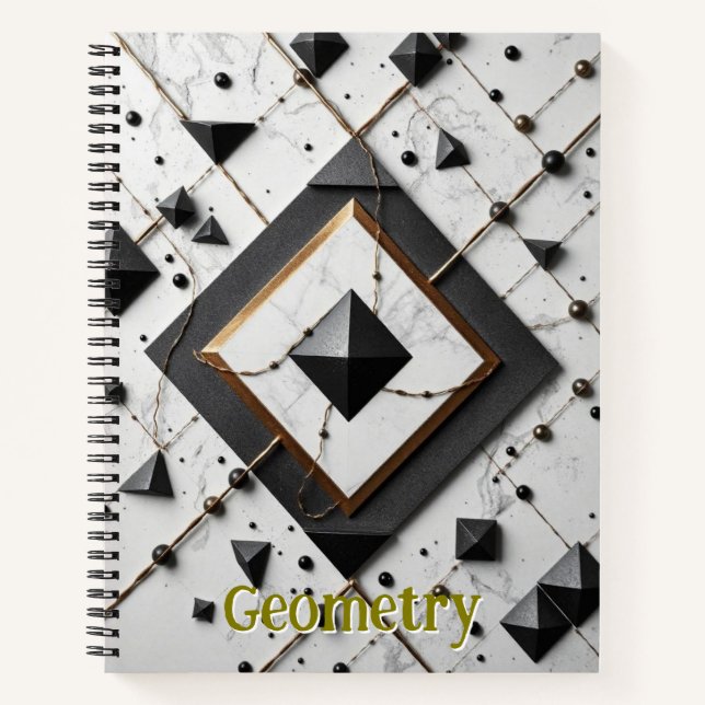 Journal für geometrisches Design / Notebook Notizbuch (Vorderseite)