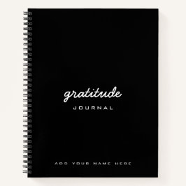 journal Gratitude noir blanc