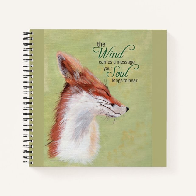 Journal inspirant avec Joli Fox (Devant)