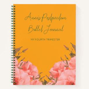 Journal Intime Fleurs Jaunes Personnalisé pour Nou