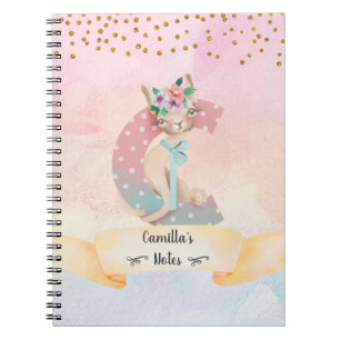Journal intime quotidien de fille de chat de mode
