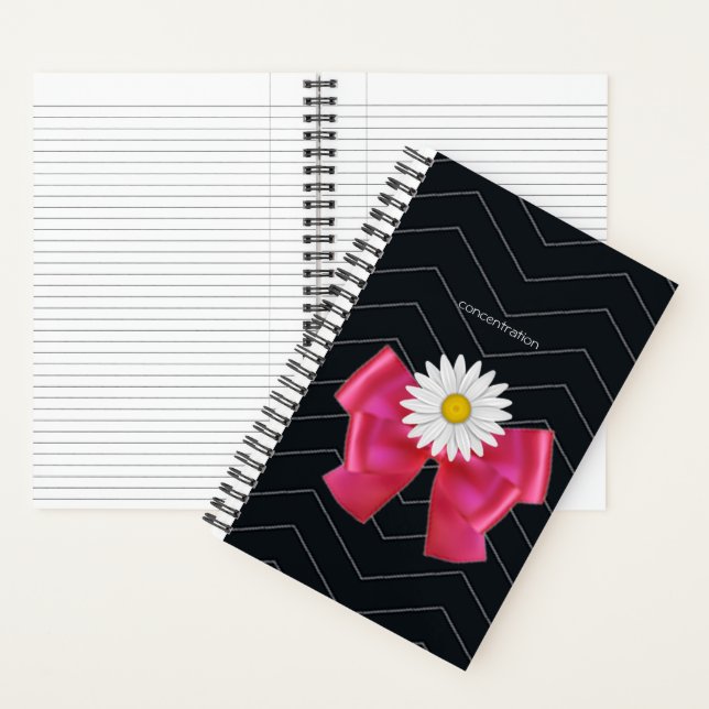 Journal, journal en chevron noir, journal des cade (À l'intérieur)
