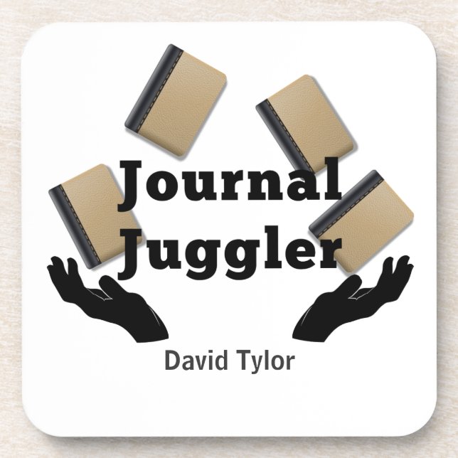Journal Juggler Getränkeuntersetzer (Vorderseite)