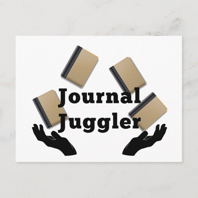 Journal Juggler Postkarte (Vorderseite)