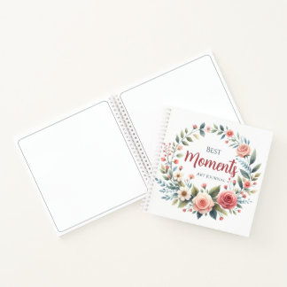 Journal Les Meilleurs Moments Fleurs Wreath Var01