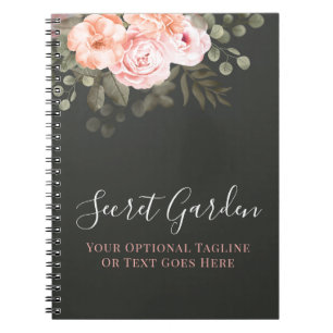 Journal Moderne Fleurs Roses Tendrement Rosés Élég