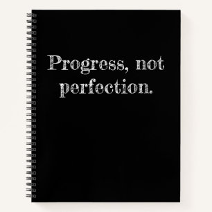 Journal noir de devis de progression Inspirational