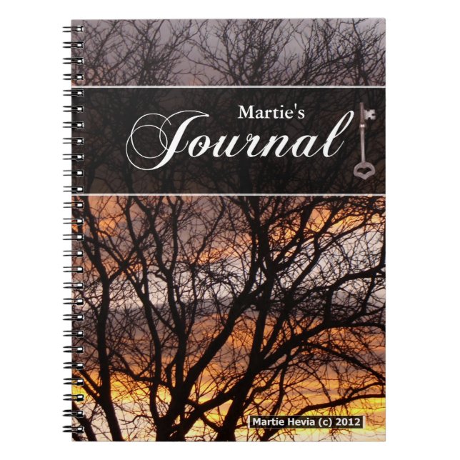Journal-Notebook - Sonnenuntergang Notizblock (Vorderseite)