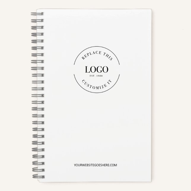 Journal personnalisé avec logo simple et minimalis (Recto)