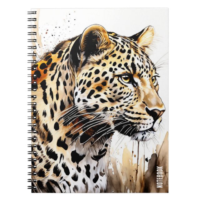 Journal PERSONNALISÉ cahier léopard (Devant)