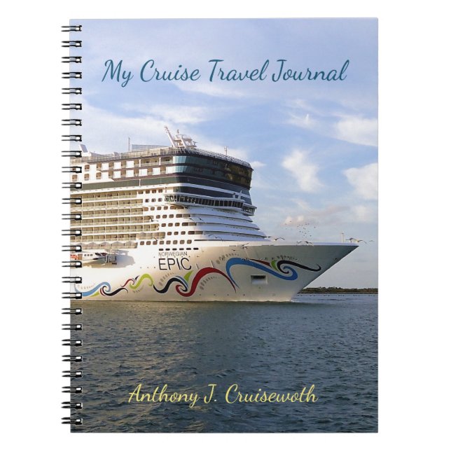 Journal personnalisé du Bow de croisière décoré (Devant)