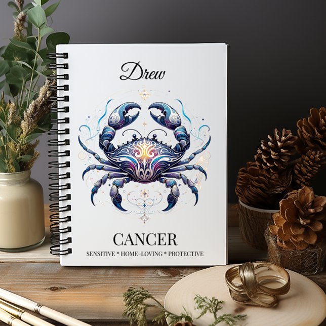 Journal personnalisé du cancer de l'aquarelle élég (Créateur téléchargé)