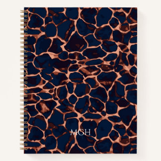 Journal personnalisé Monogramme Carapace de Tortue