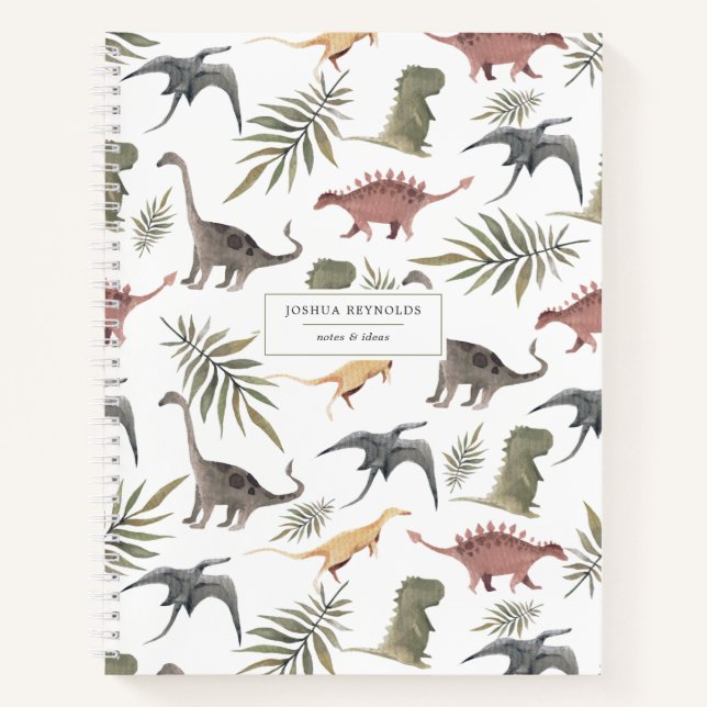Journal personnalisé Motif Dinosaure (Devant)