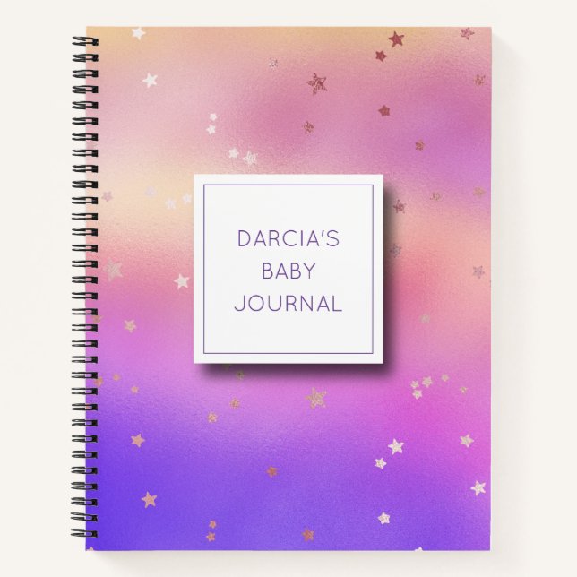 Journal personnalisé Pastel Baby (Devant)