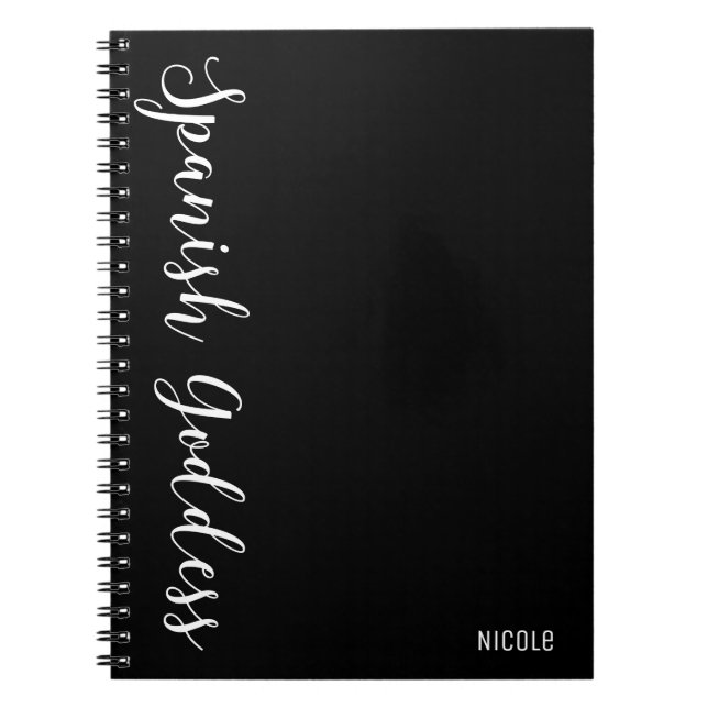 Journal personnalisé personnalisé moderne déesse e (Devant)