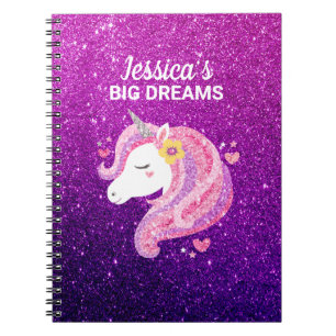 Journal photo Unicorn de la mignonne Parties scint