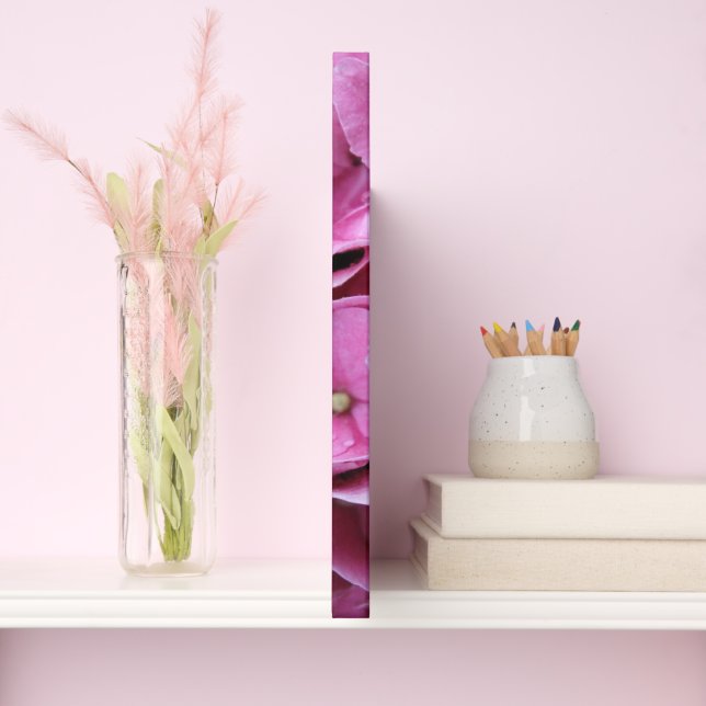 Journal - Pink Hydrangea Blume - Gästebuch (Wirbelsäule)