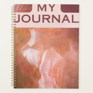 Journal quotidien élégant à la rose apaisée