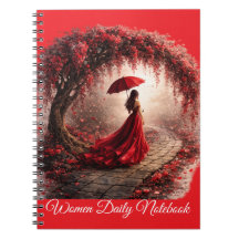 Journal quotidien en spirale avec photos pour femm