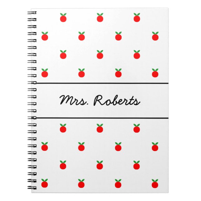 Journal rouge fait sur commande de pomme pour le (Devant)