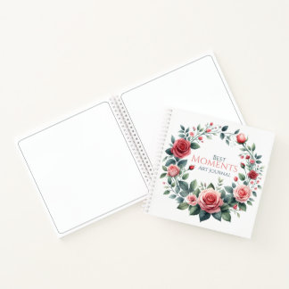 Journal The Best Moments Rose Wreath Var01 Notizbuch