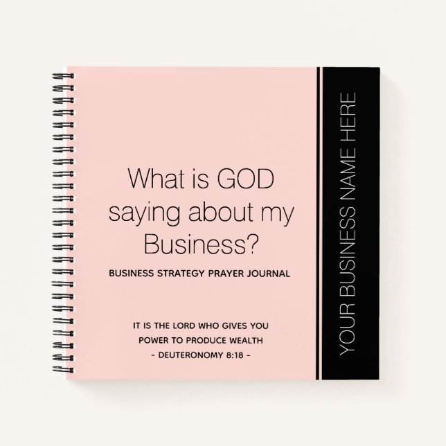 Journal "Unternehmertum" Notizbuch (Vorderseite)