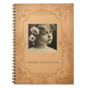 journal vintage de spirale de photo