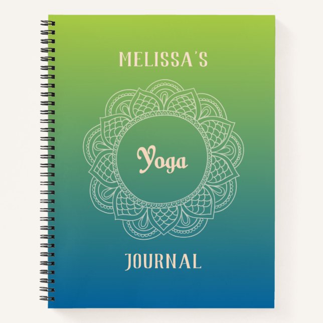 Journal Yoga personnalisable (Devant)