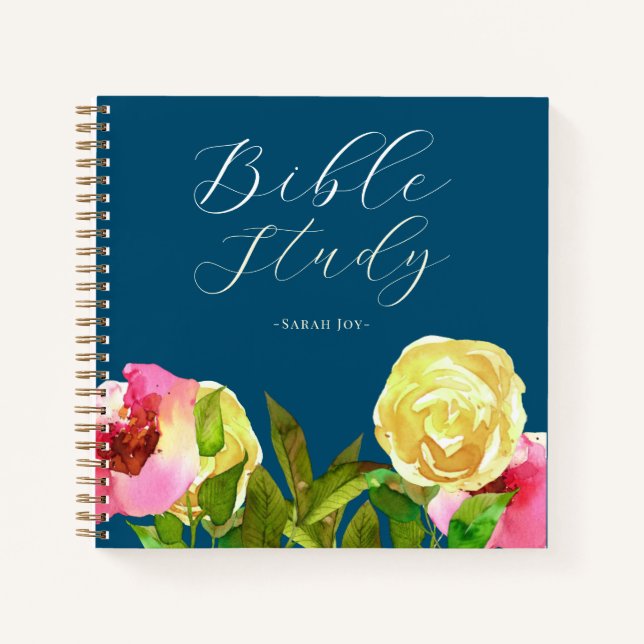 Journal zur Aquarellbibel Notizbuch (Vorderseite)