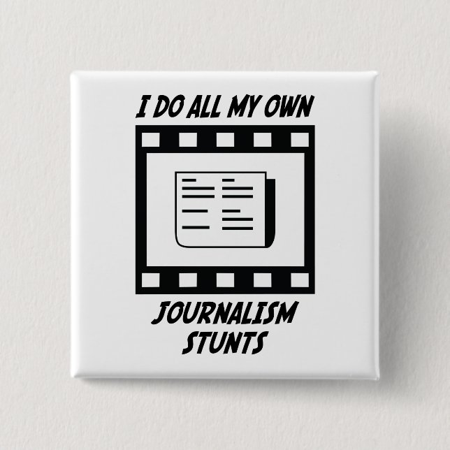 Journalismus-Bremsungen Button (Vorderseite)