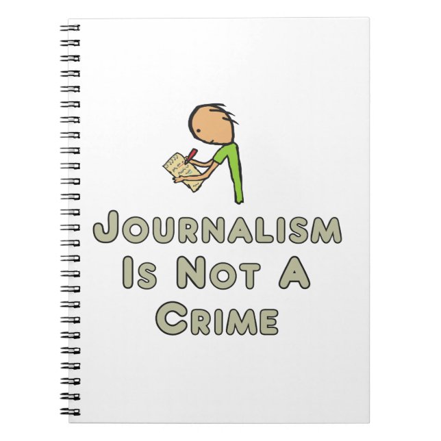 Journalismus ist kein Verbrechen Notizblock (Vorderseite)