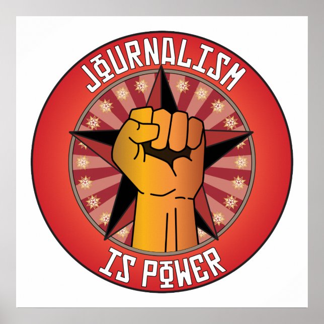 Journalismus ist Power Poster (Vorne)