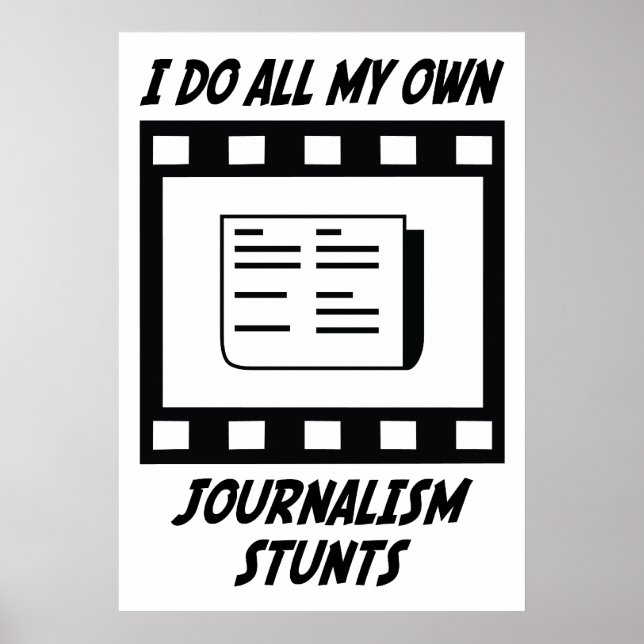 Journalismus-Stunts Poster (Vorne)