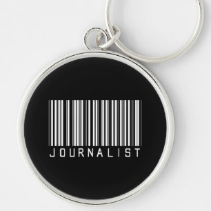 Journalist-Bar-Code Schlüsselanhänger