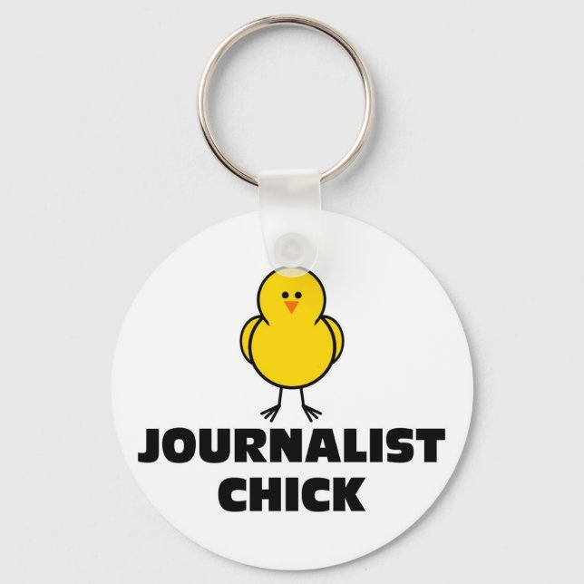 Journalist Chick Schlüsselanhänger (Vorderseite)