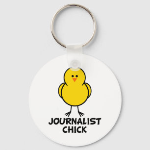 Journalist-Küken Schlüsselanhänger