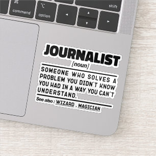 Journalist Noun Blogging Liebhaber Coolen Kolumnis Aufkleber