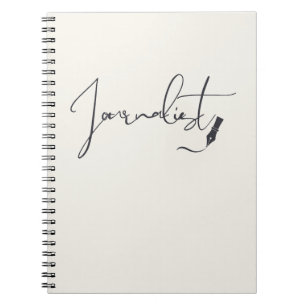Journalist Skript Notizbuch – Minimalist Schreiber Notizblock