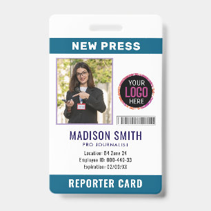 Journalistischer Pressepass Foto-ID Ausweis