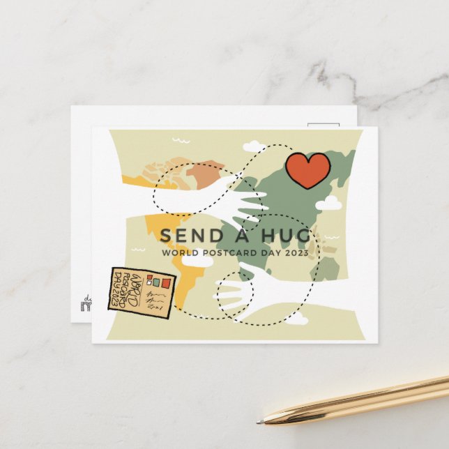 Journée mondiale de la carte postale 2023 (Devant/Arrière en situation)