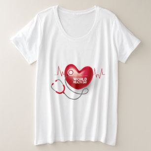 Journée mondiale de la santé plus T-shirt taille
