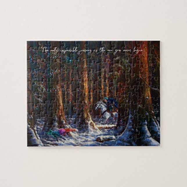 Journey - Fantasy forest Berglandschaft Kunst (Horizontal)