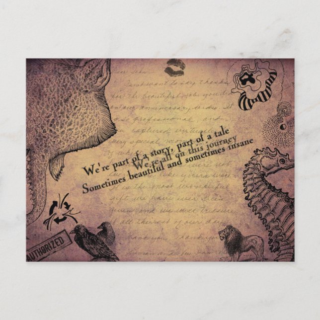 Journey Postcard Postkarte (Vorderseite)