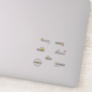 Jours de la semaine Sticker Planner Flower