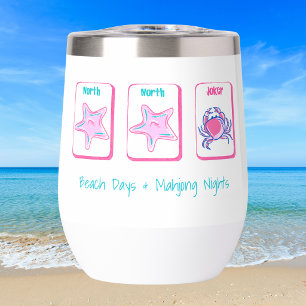 Jours de plage et nuits de mahjong Personnalisé Co