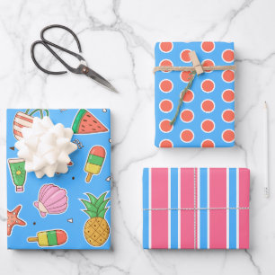 Jours d'été Plage Enveloppement de papier ensemble