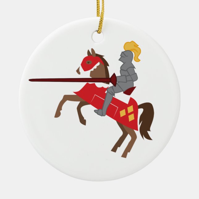 Joust Knight Keramik Ornament (Vorne)