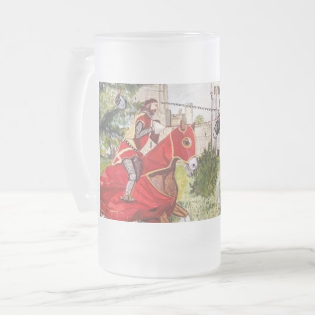 Joust médiéval En face du Château Beer Mug (Devant gauche)
